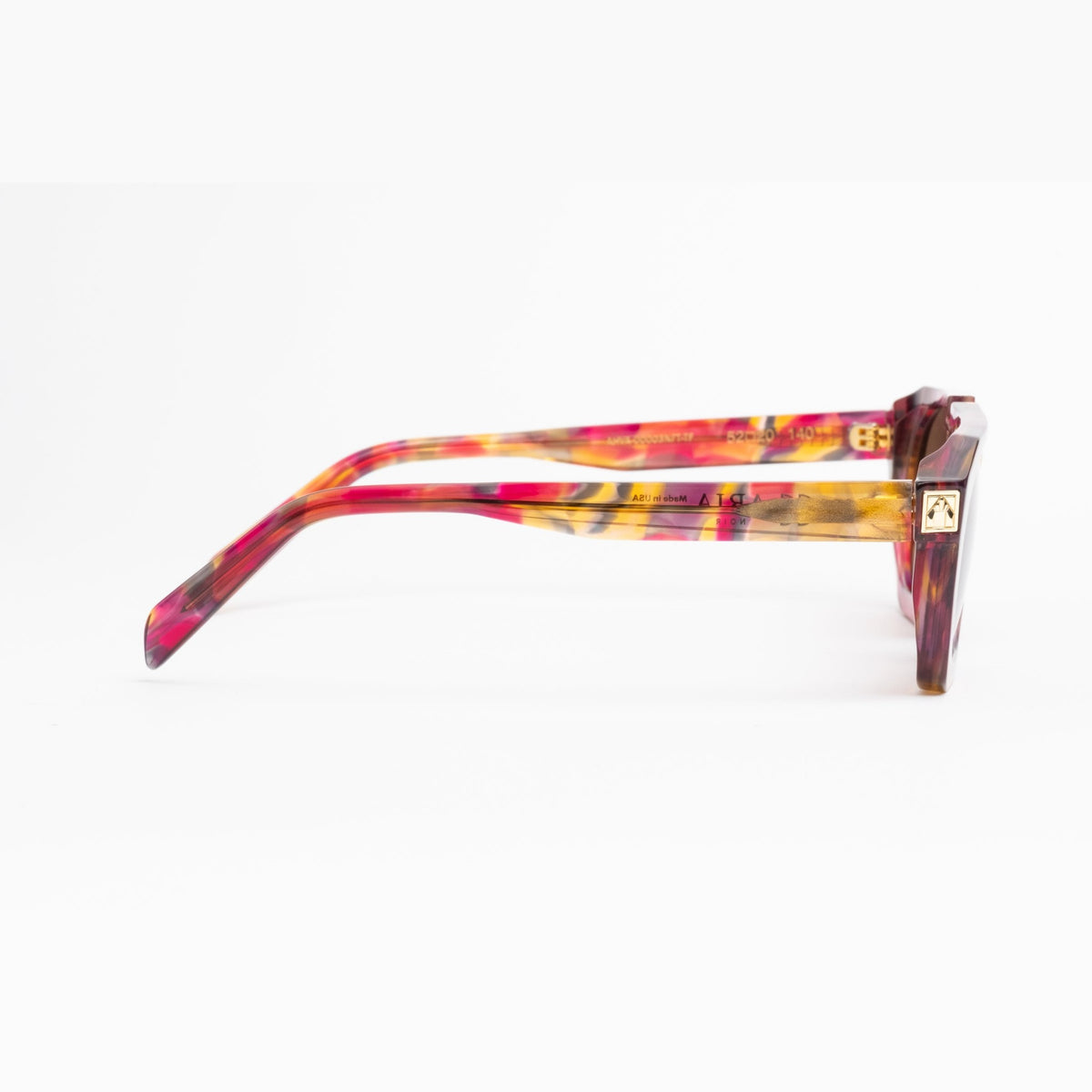 ARIA NOIR Ahava sunglasses in Tutti Frutti, side profile view