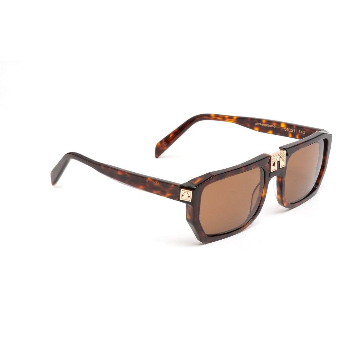 ARIA NOIR ARCA II sunglasses in Dark Tortoise, three quarter angle view