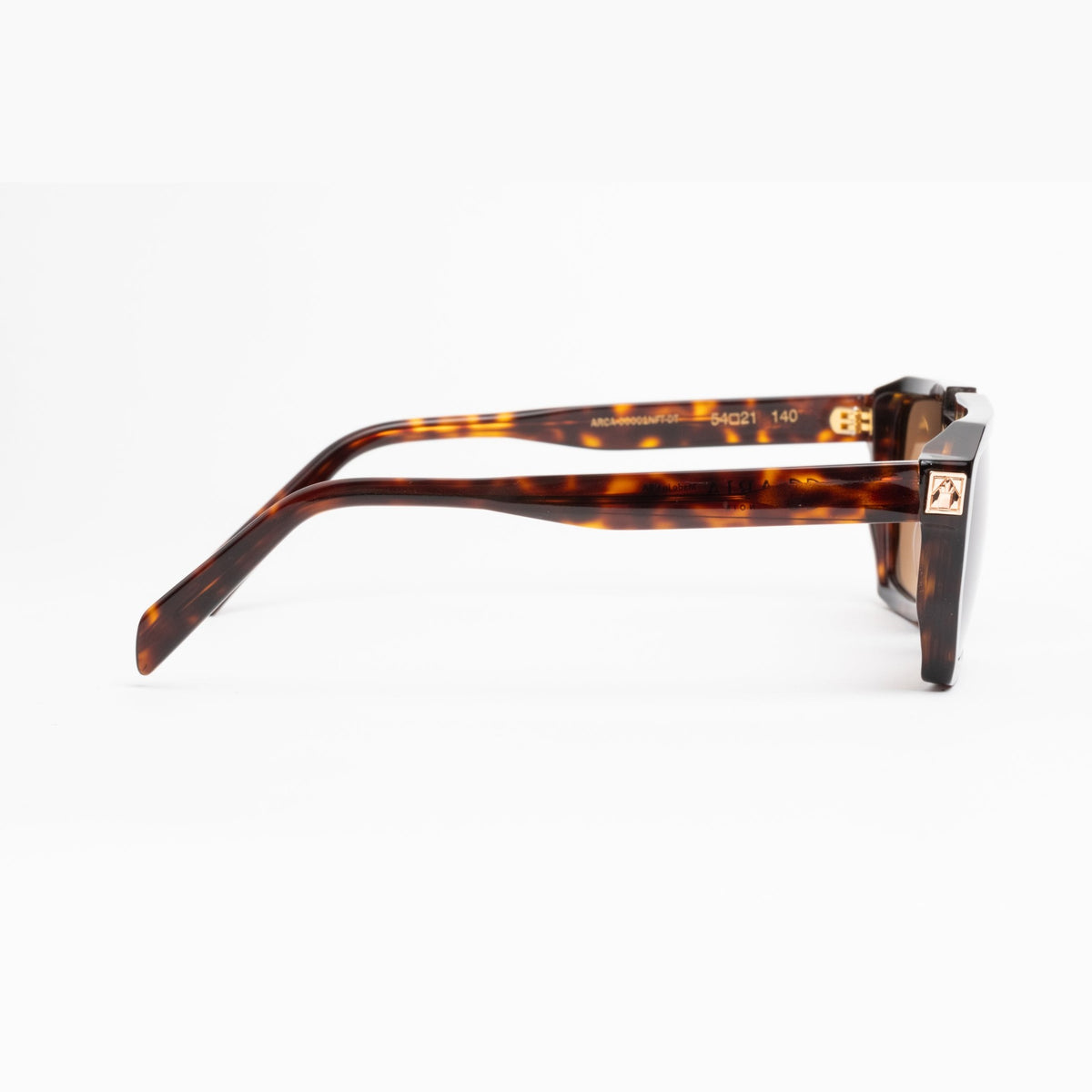 ARIA NOIR ARCA II sunglasses in Dark Tortoise, side profile view