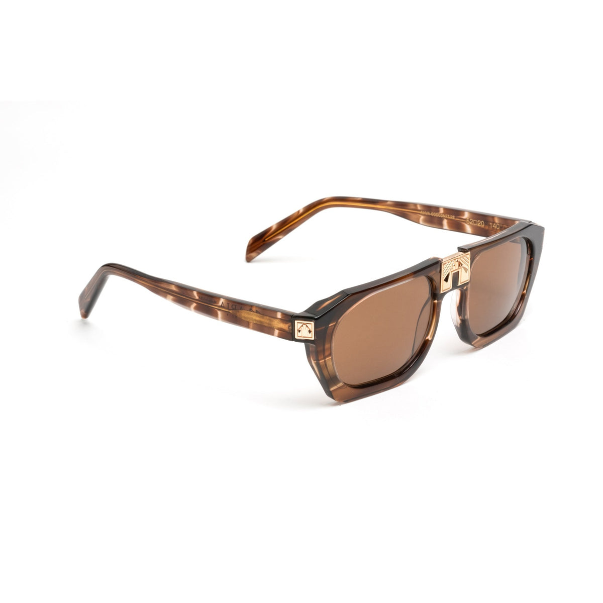 ARIA NOIR Ahava sunglasses in Velvet Rose, three quarter angle view
