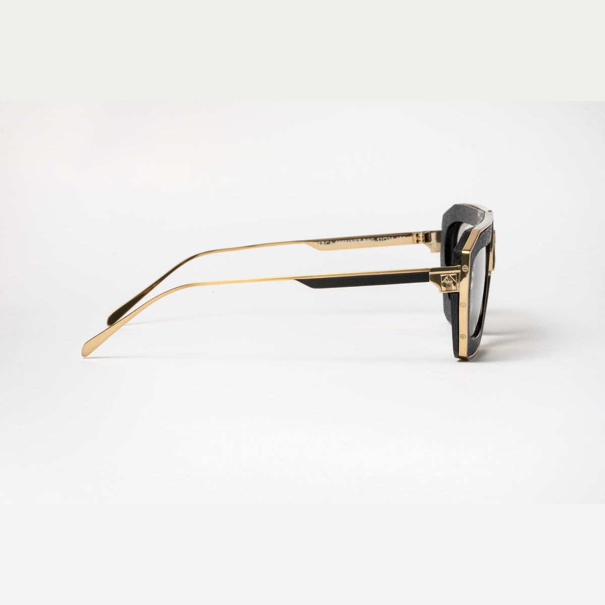 ARIA NOIR Patriarca eyewear in Black, side profile view