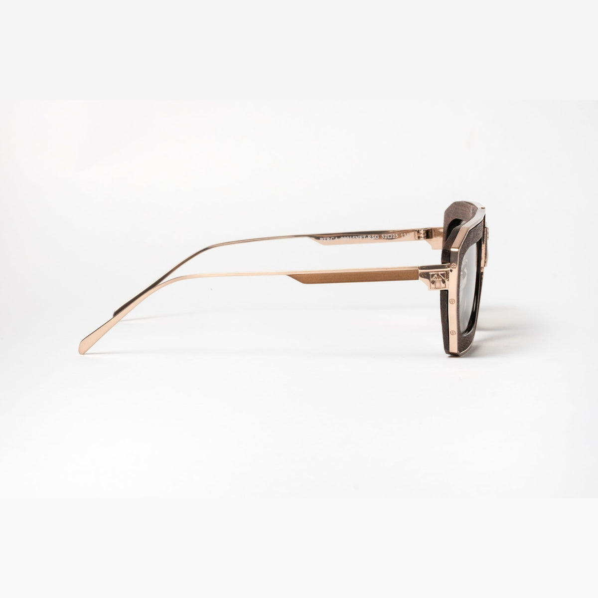 ARIA NOIR Patriarca eyewear in Brown, side profile view