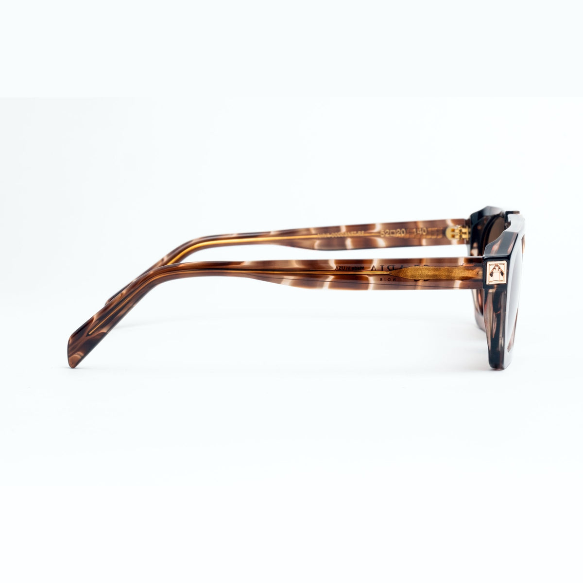 ARIA NOIR Ahava sunglasses in Velvet Rose, side profile view