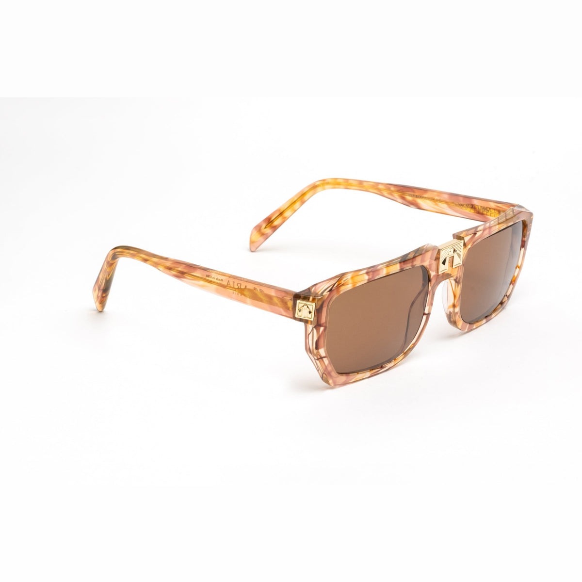 ARIA NOIR ARCA II sunglasses in Dreamy Rose, three quarter angle view