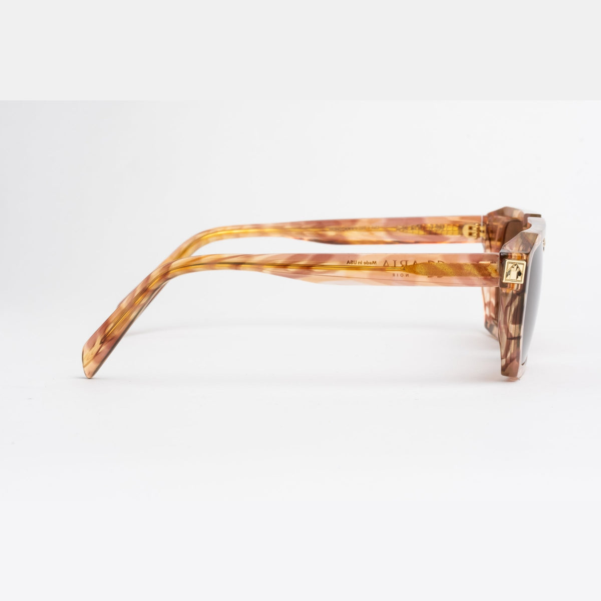 ARIA NOIR Monarca sunglasses in Dreamy Rose, side profile view