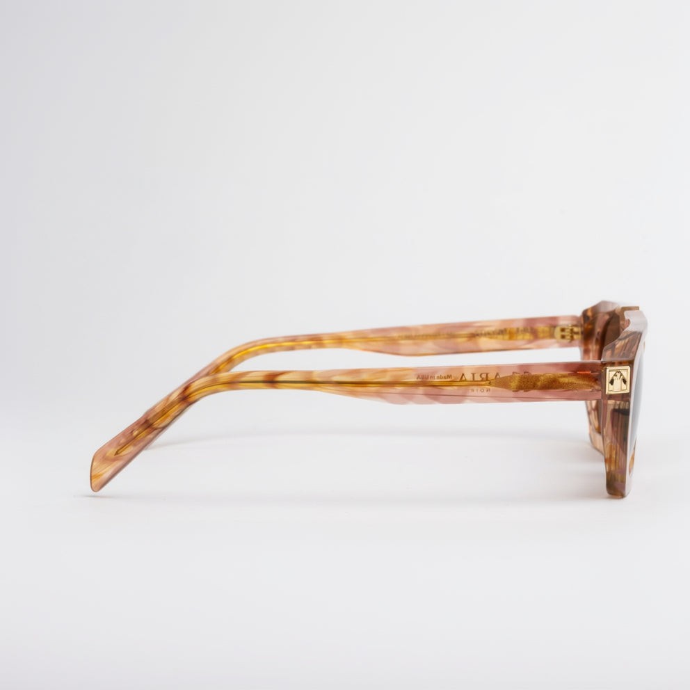 ARIA NOIR Ahava sunglasses in Rose, side profile view