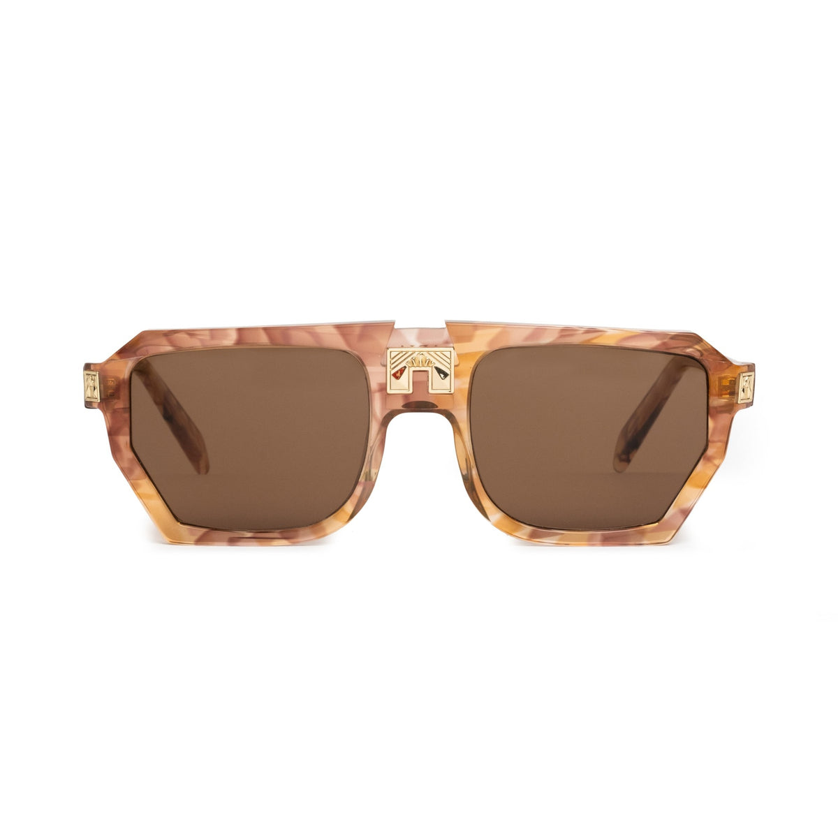 ARIA NOIR Monarca sunglasses in Dreamy Rose, front view