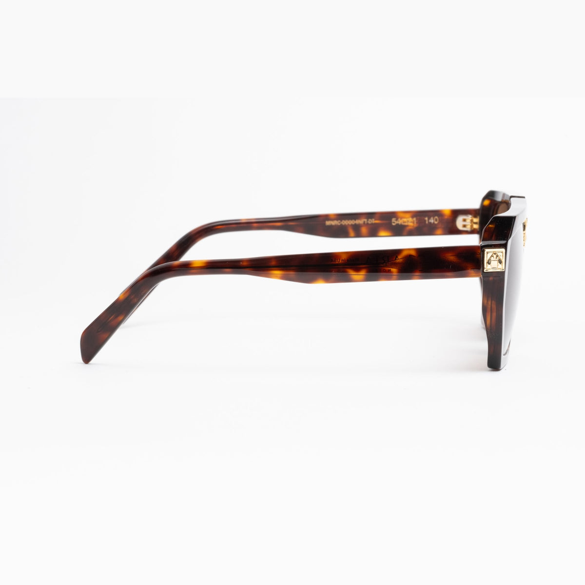 ARIA NOIR Monarca sunglasses in Dark Tortoise, side profile view