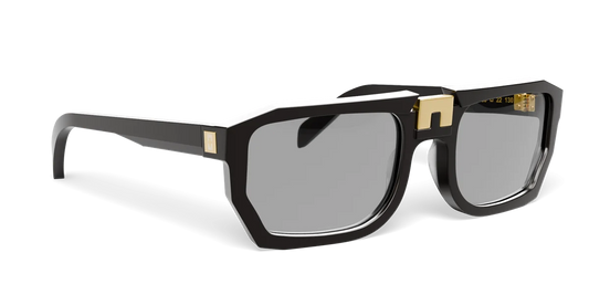 ARIA NOIR Arca I frame in Proceso Brown, three-quarter view (product render)