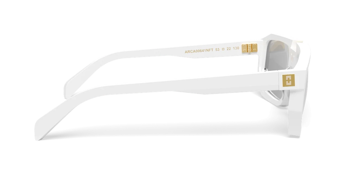 ARIA NOIR Arca I frame in Z White, side profile view (product render)