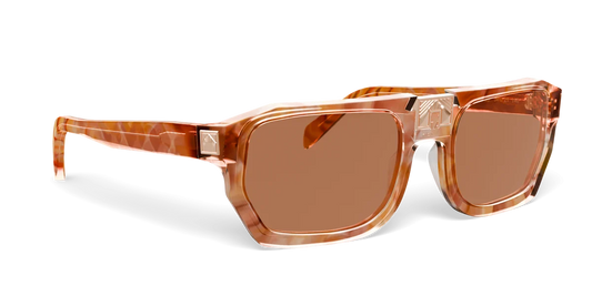 ARIA NOIR Arca II frame in Dreamy Rose, three-quarter view (product render)