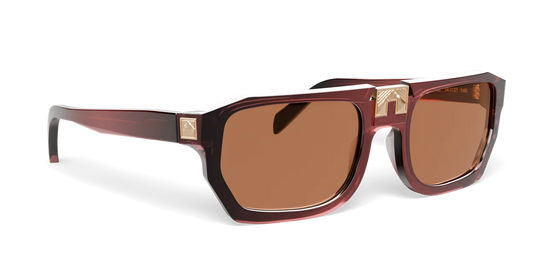ARIA NOIR Arca II frame in Velvet Rose, three-quarter view (product render)