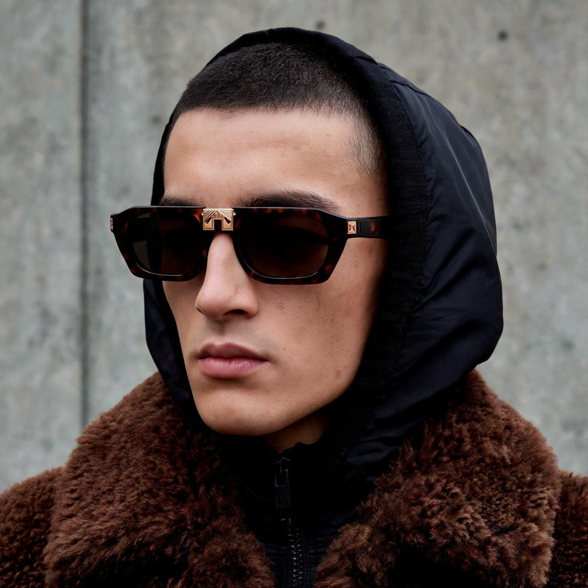 ARIA NOIR AHAVA Dark Tortoise sunglasses fall campaign