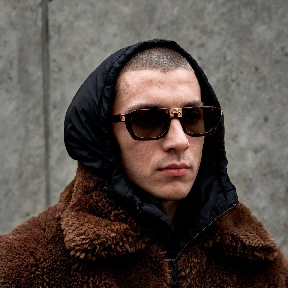 ARIA NOIR AHAVA Dark Tortoise sunglasses fall campaign