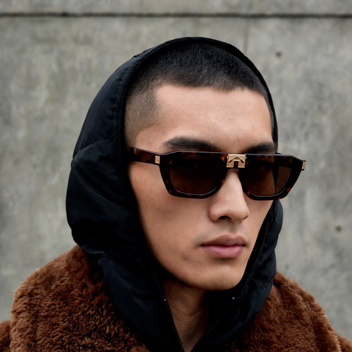 ARIA NOIR AHAVA Dark Tortoise sunglasses fall campaign
