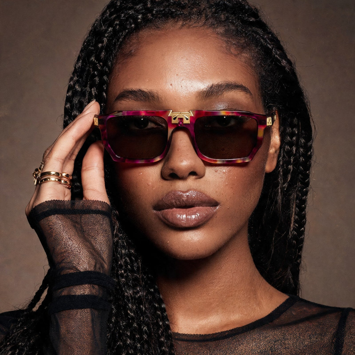 ARIA NOIR ARCA II Tutti Frutti sunglasses on model