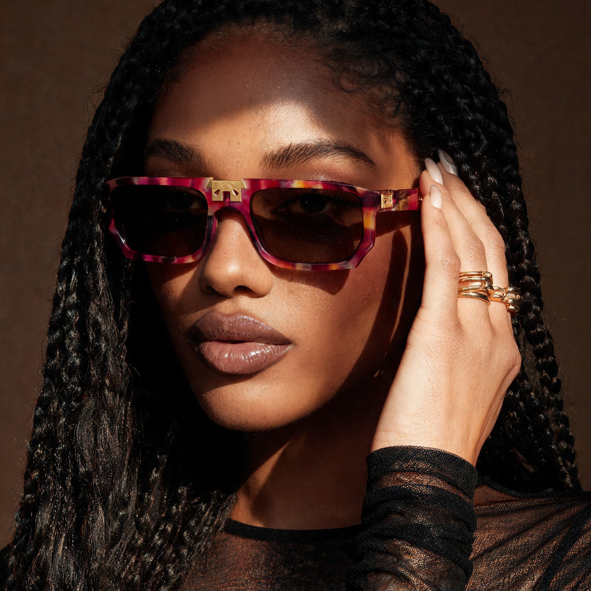 ARIA NOIR ARCA II Tutti Frutti sunglasses on model