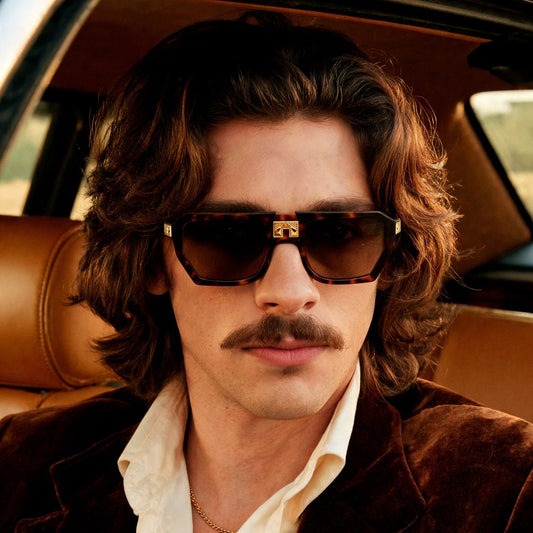 ARIA NOIR MONARCA Dark Tortoise sunglasses fall campaign