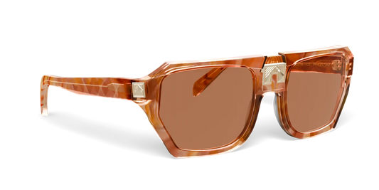 ARIA NOIR Monarca frame in Dreamy Rose, three-quarter view (product render)