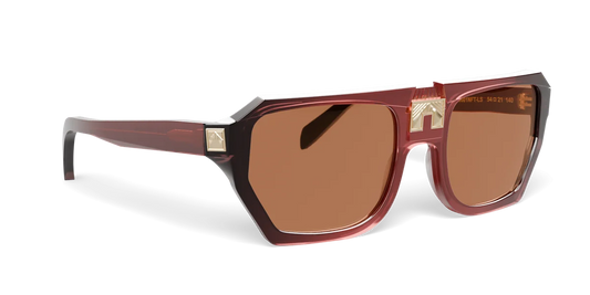 ARIA NOIR Monarca frame in Velvet Rose, three-quarter view (product render)